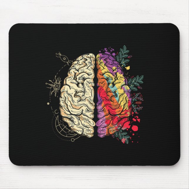 Mousepad Neurodiversidade Cérebro Saúde Mental Awarenes (Frente)