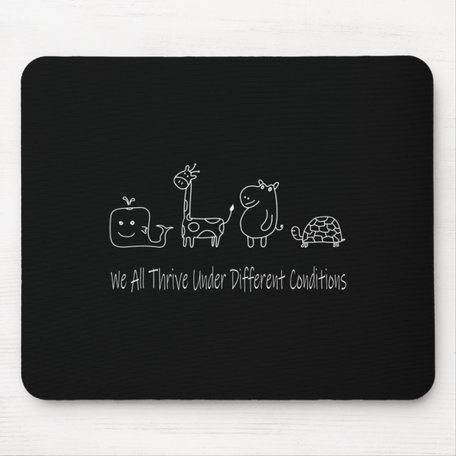 Mousepad Neurodiversidade Todos Nós Vivemos Sob Diferente C (Frente)