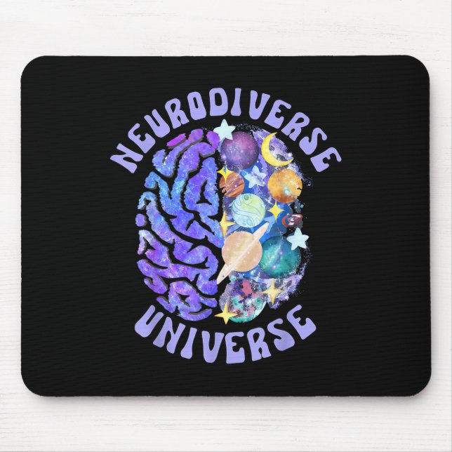 Mousepad Neurodiversificada Universo Neurodiversidade Céreb (Frente)
