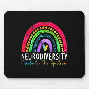 Mousepad Neurodiversity Autismo Espectro Asd Adhd Arco-Íris