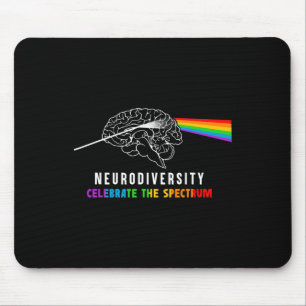 Mousepad Neurodiversity Autismo Espectro Cérebro Asd Chuva 
