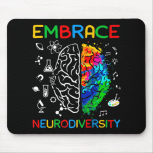 Mousepad Neurodiversity Shirt Embriagem com o Autismo ADHD