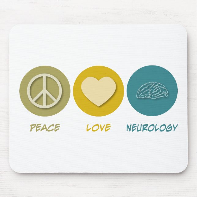 Mousepad Neurologia do amor da paz (Frente)