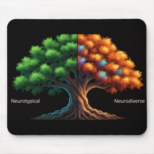Mousepad Neurotípico vs. Neurodiverso (Frente)