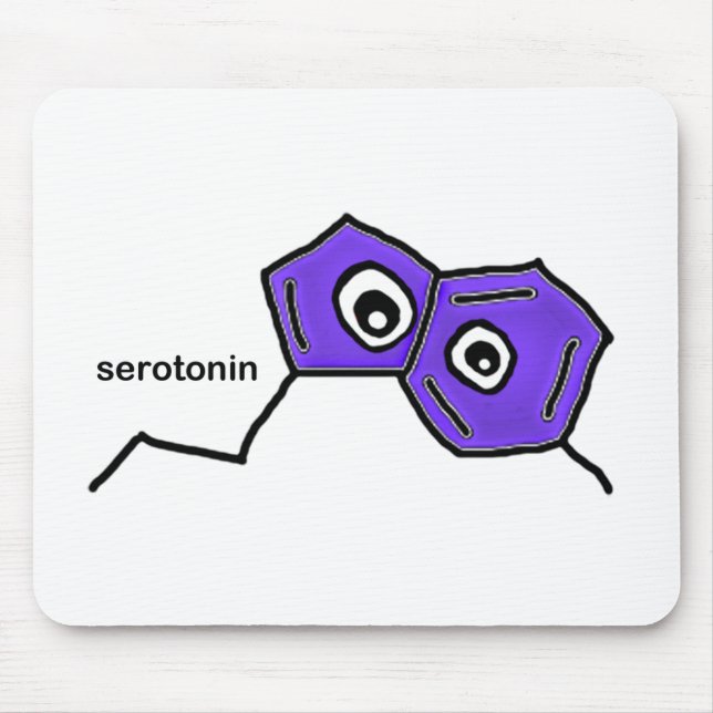 Mousepad Neurotransmissor Serotonina (Frente)
