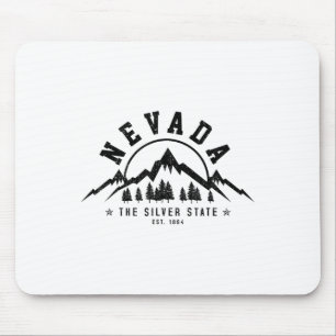 Mousepad Nevada Est. 1864 Montanhas Vintage Natureza no Ext