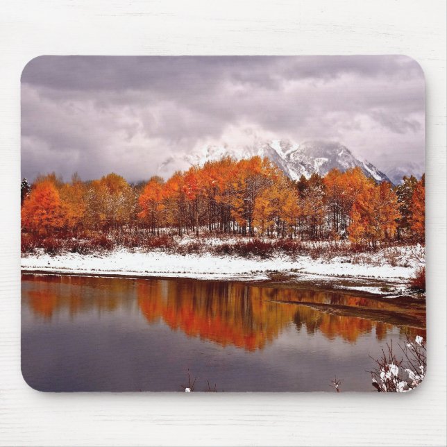 MOUSEPAD NEVE DE FRST NA CURVATURA DE OXBOW EM TETON GRANDE (Frente)