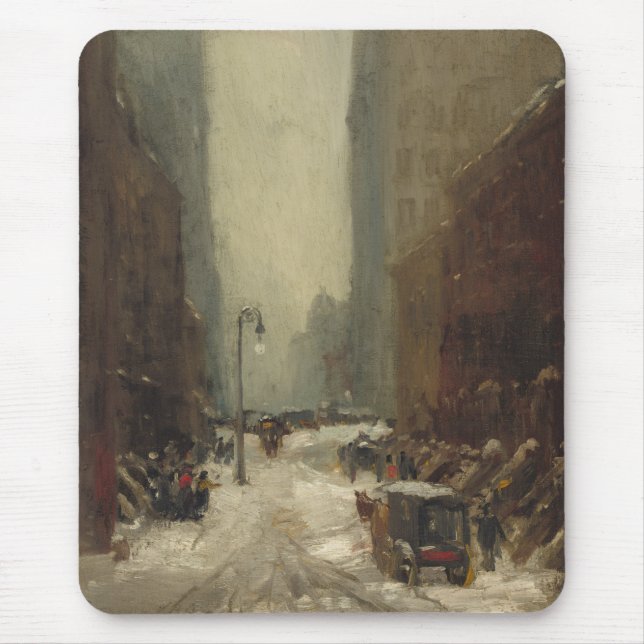 Mousepad Neve em Nova Iorque (inverno em NYC) (Frente)