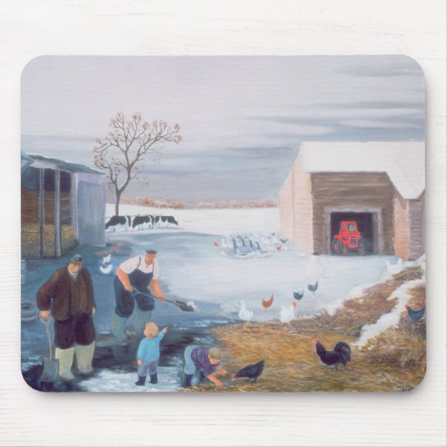 Mousepad Neve na fazenda (Frente)