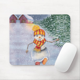 Mousepad Neve natalina andando