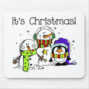 Mousepad Neves e Pinguins É Natal