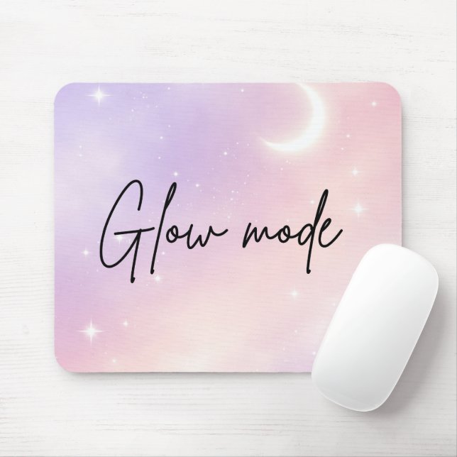 Mousepad Névoa de lavanda e aura rosada arte de IA (Com mouse)