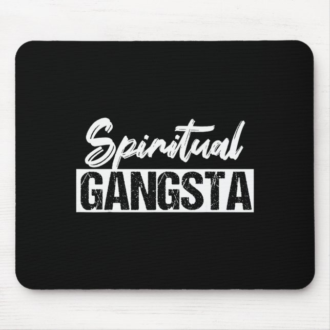 Mousepad New Age Sritual Srituality Yoga Gangster Enlighten (Frente)