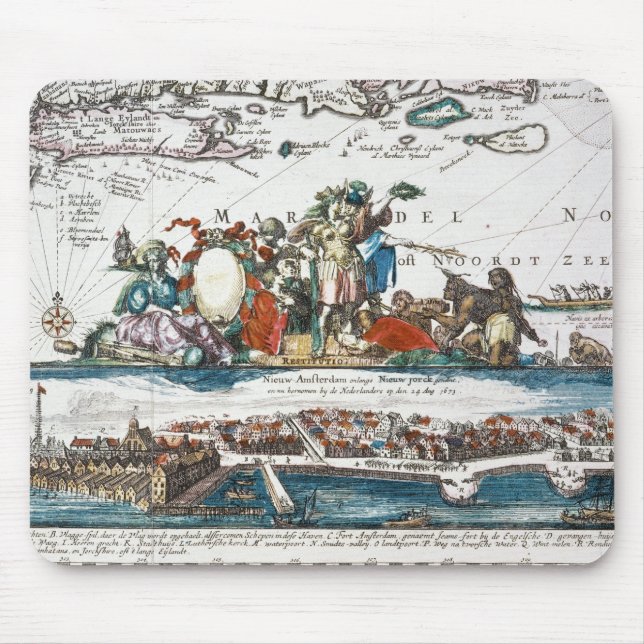 MOUSEPAD NEW AMSTERDAM, 1673 (Frente)