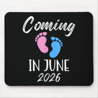 Mousepad New Baby Coming In June 2026 Funny Baby Shower Boy