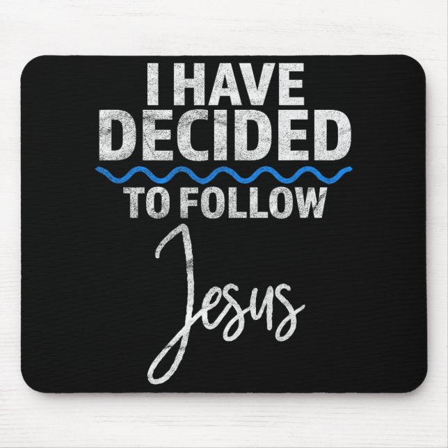 Mousepad New Believer I Have Decided To Follow Jesus In Bap (Frente)