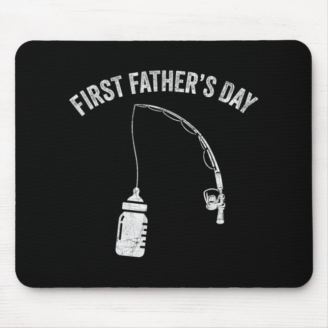 Mousepad New Dad Fisherman, First Fathers Day Fishing Dad  (Frente)