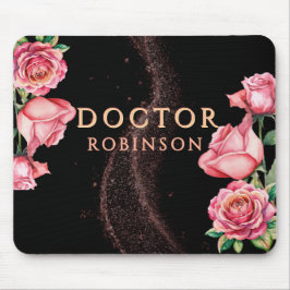 Mousepad New Doctor, PhD Doctorate floral matte gift 