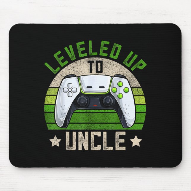 Mousepad New Gamer Uncle Apparel, Funny Pregnancy Announcem (Frente)