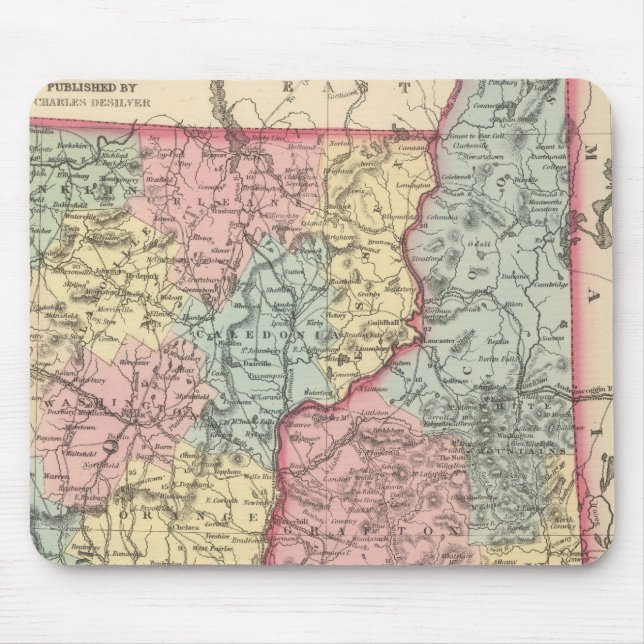 Mousepad New Hampshire e Vermont 3 (Frente)