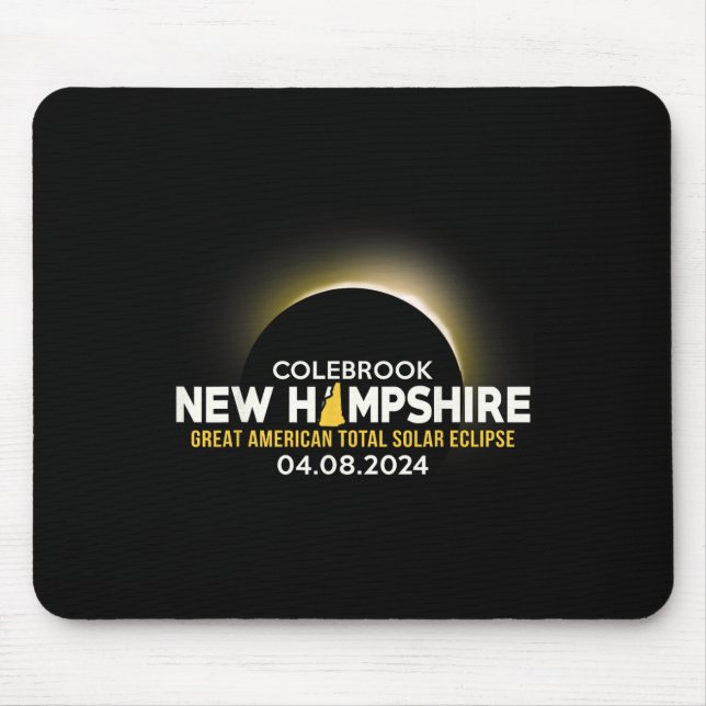Mousepad New Hampshire Nh Total Eclipse Solar 2024 (Frente)