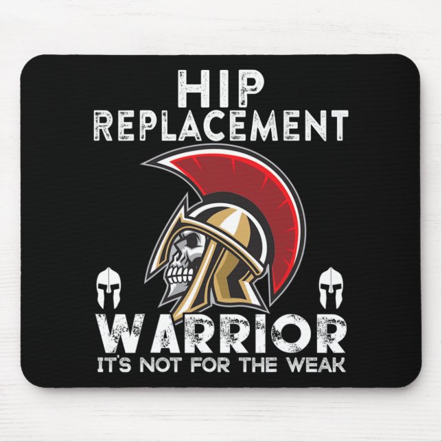 Mousepad New Hip Replacement Men Women Warrior Awareness Gi (Frente)