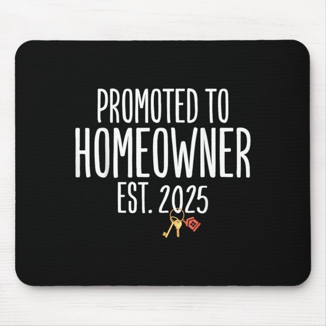 Mousepad New Homeowner 2025 Housewarming First Time Home Bu (Frente)