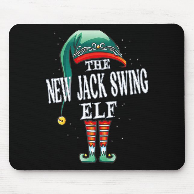 Mousepad New Jack Swing Elf Christmas Group Xmas Pajama Par (Frente)