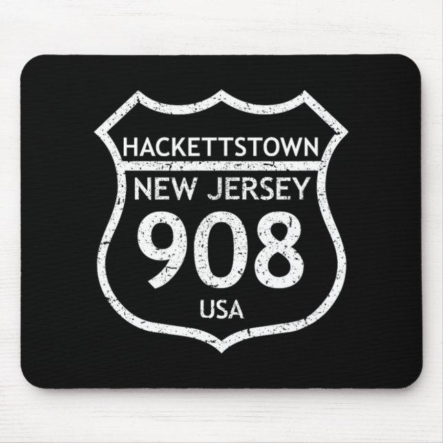 Mousepad New Jersey Area Code 908 Hackettstown, Nj Home Sta (Frente)