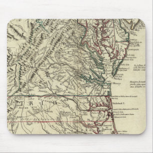 Mousepad New Jersey, Delaware, Virginia, Carolina do Norte