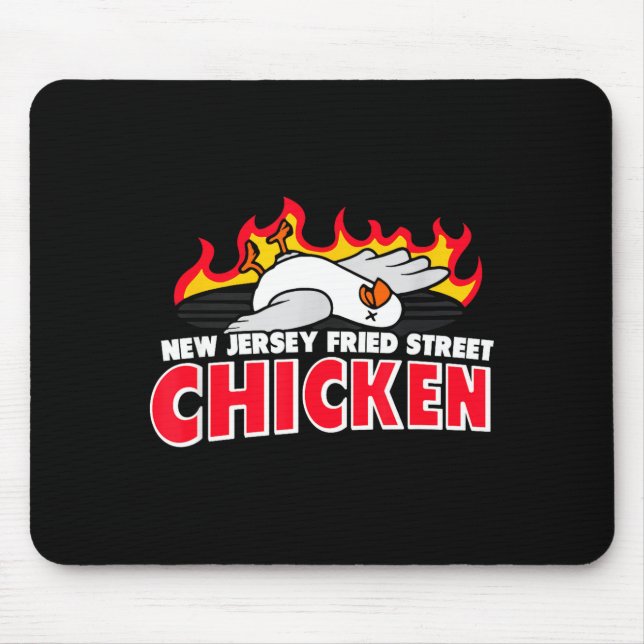 Mousepad New Jersey Fried Street Chicken Funny Food  (Frente)