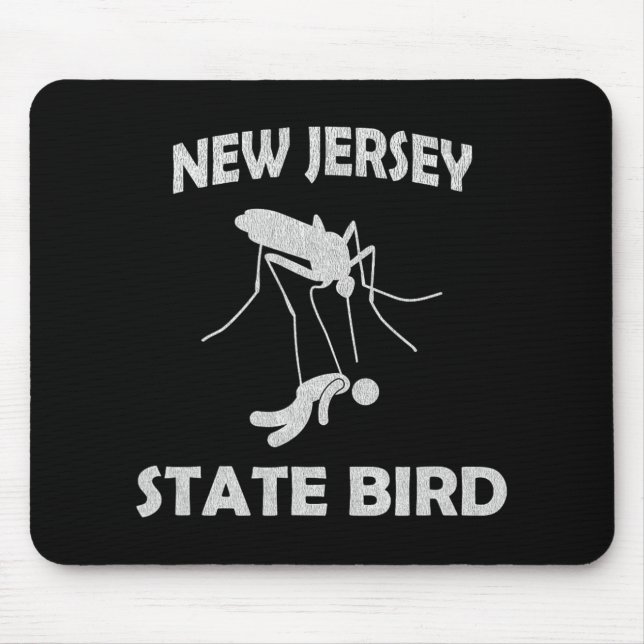 Mousepad New Jersey Mosquito State Bird Funny Outdoors  (Frente)
