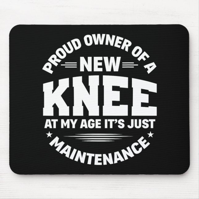 Mousepad New Knee Replacement Surgery Get Well Recovery Gag (Frente)