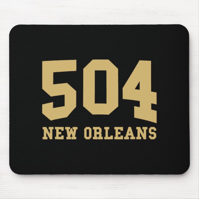 Mousepad New Orleans Area Code 504 - Hometown Pride - Clic  (Frente)