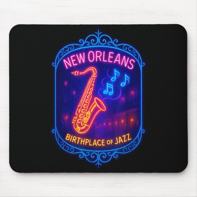 Mousepad New Orleans, Louisiana, Birthplace Of Jazz  (Frente)