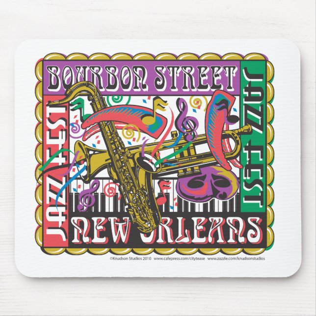 Mousepad New Orleans Mardi Gras (Frente)