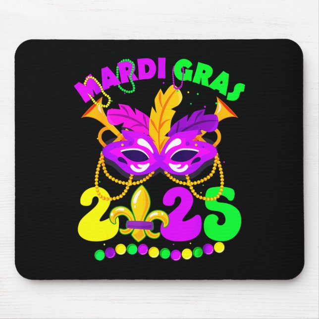 Mousepad New Orleans Mardi Gras 2025 Funny Fleur De Lis New (Frente)
