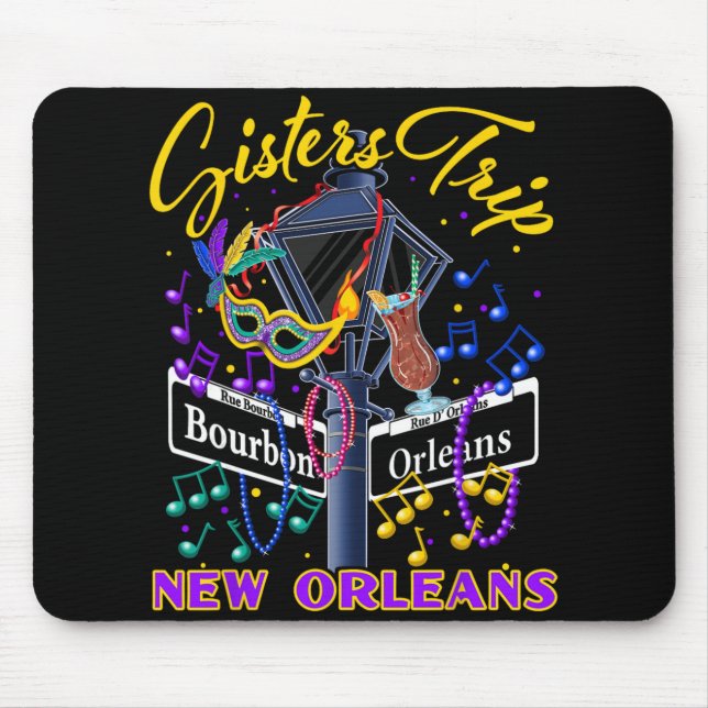 Mousepad New Orleans Sisters Trip Nola Girls Trip Vacay  (Frente)