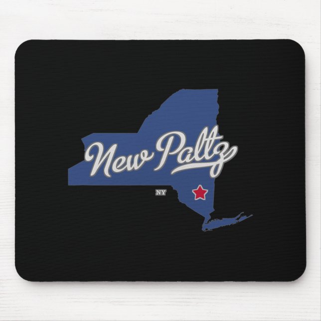 Mousepad New Paltz New York Ny Map  (Frente)
