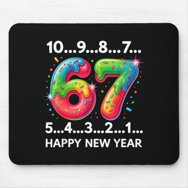 Mousepad New Year 67 Candy Countdown Funny Happy New Year 2 (Frente)
