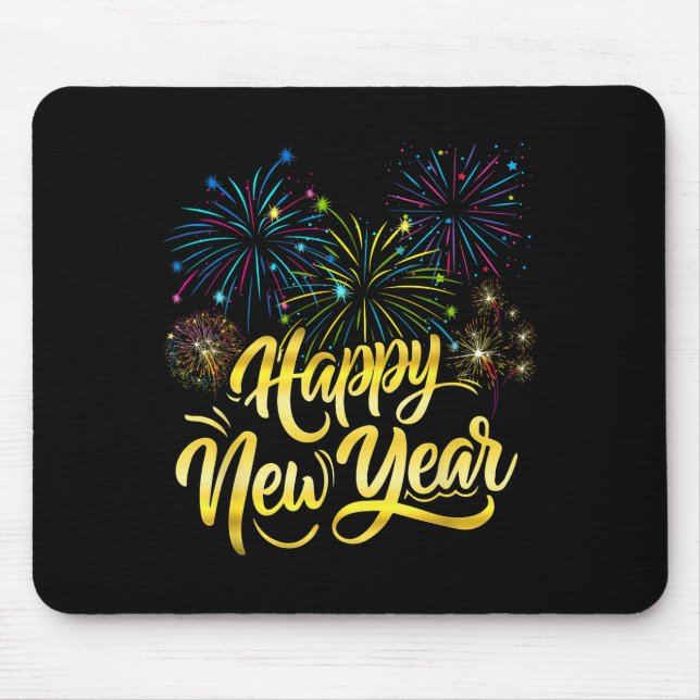 Mousepad New Year Eve Party Supplies Nye 2026 Happy New Yea (Frente)