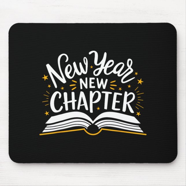 Mousepad New Year New Chapter Happy New Year 2025 Book  (Frente)