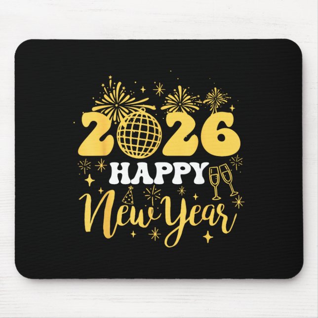 Mousepad New Years Eve Party Supplies 2026 Happy New Year 2 (Frente)