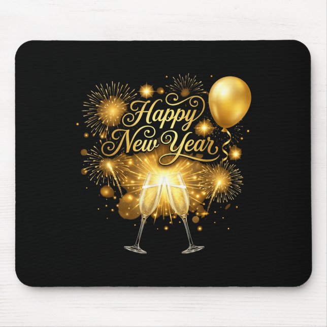 Mousepad New Years Eve Party Supplies 2026 Happy New Year F (Frente)