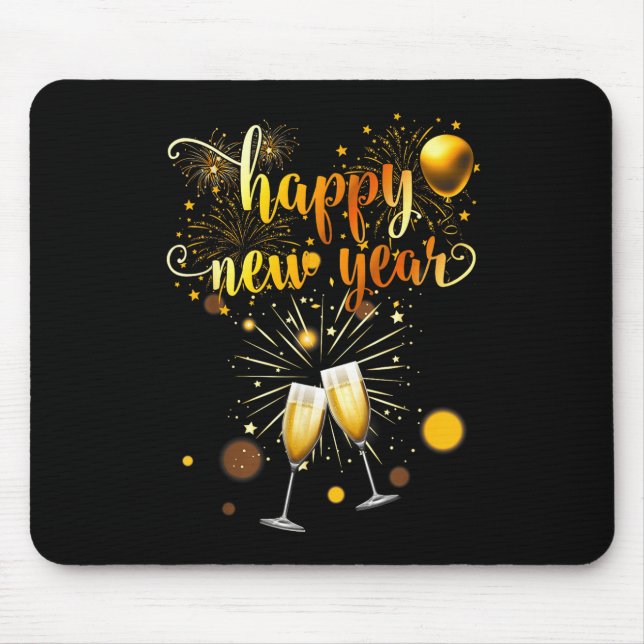 Mousepad New Years Eve Party Supplies 2026 Happy New Year F (Frente)