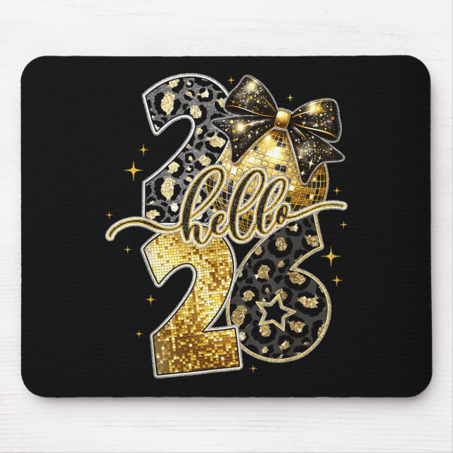 Mousepad New Years Eve Party Supplies 2026 Happy New Year F (Frente)