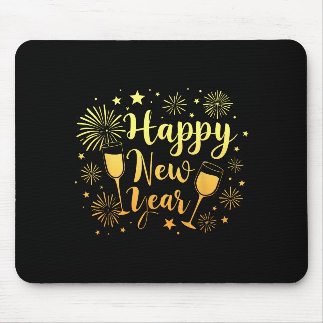 Mousepad New Years Eve Party Supplies 2026 Happy New Year F (Frente)