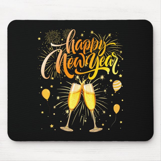 Mousepad New Years Eve Party Supplies Nye Matching Happy Ne (Frente)