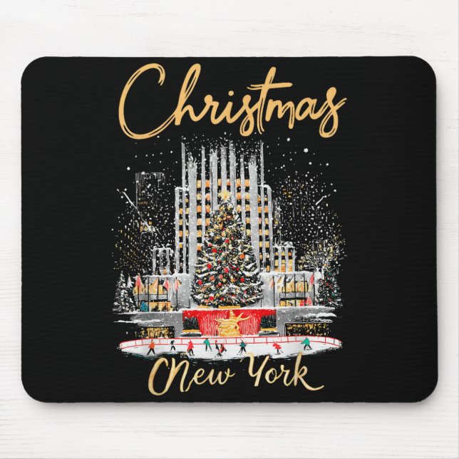 Mousepad New York Ny Christmas Girl Trip Matching  (Frente)