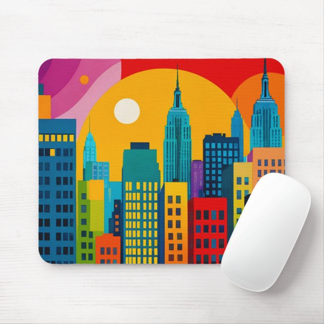 Mousepad New York Pop Art (Com mouse)